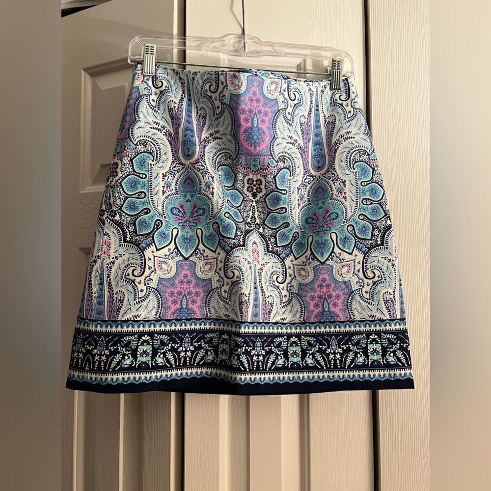 NWT Talbots Mykonos Paisley Printed Skirt